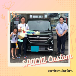 スペーシアカスタム納車しました☆彡